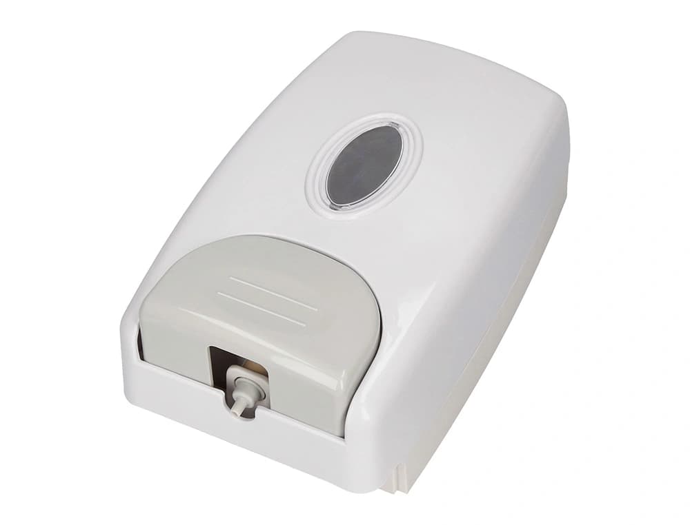 Dispensador para gel y jabon q-connect manual 13,5x23,5x9,5 cm