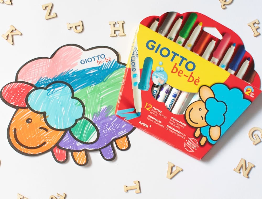 Rotulador giotto super bebe caja de 12 unidades colores surtidos
