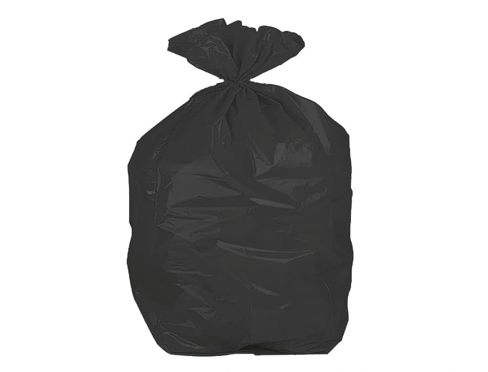 Bolsa basura domestica negra 54x60 galga 100 rollo de 25 unidades