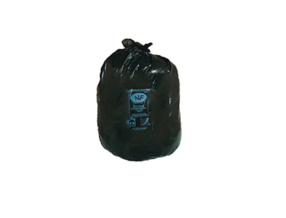 Bolsa basura industrial negra 90x110cm galga 200 rollo de 10 unidades