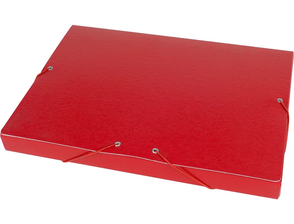 Carpeta de proyectos Liderpapel tamaño folio de cartón gofrado – Rojo