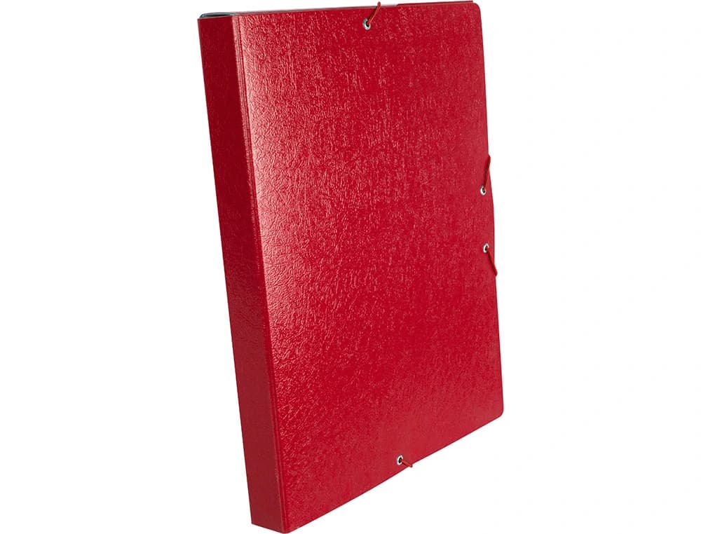 Carpeta de proyectos Liderpapel tamaño folio de cartón gofrado – Rojo