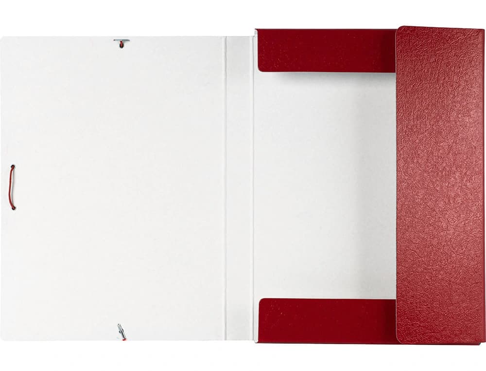 Carpeta de proyectos Liderpapel tamaño folio de cartón gofrado – Rojo