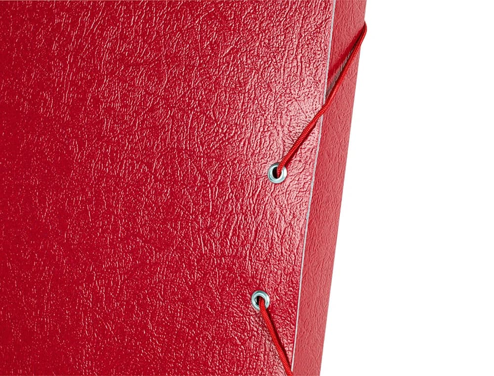 Carpeta de proyectos Liderpapel tamaño folio de cartón gofrado – Rojo