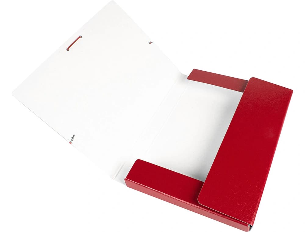 Carpeta de proyectos Liderpapel tamaño folio de cartón gofrado – Rojo
