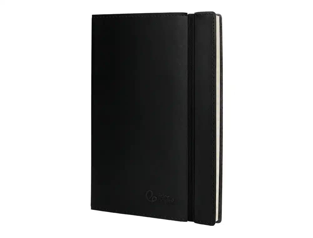Libreta indice liderpapel similpiel a5 120 hojas 70gr color negro
