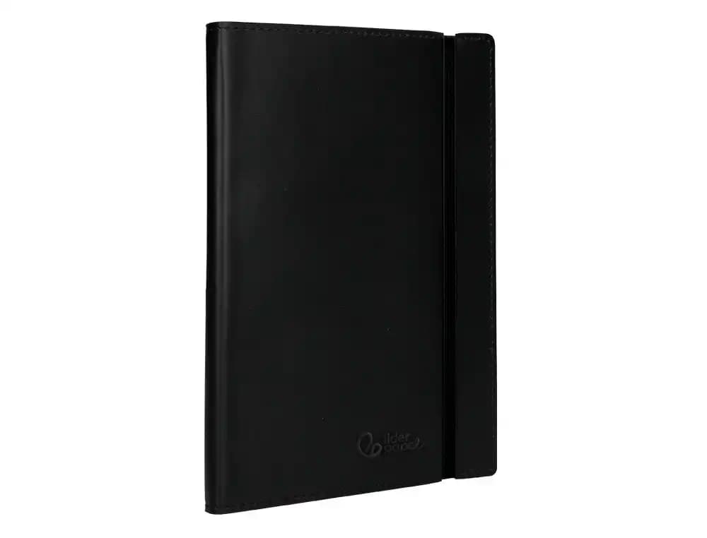 Libreta indice liderpapel similpiel a5 120 hojas 70gr color negro