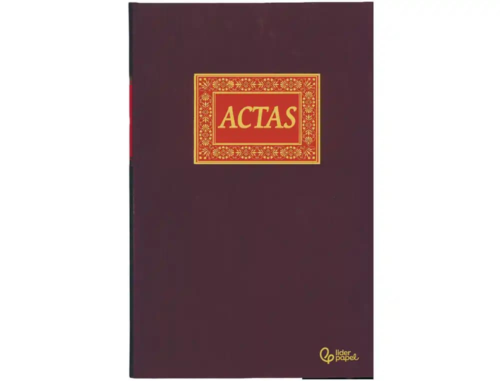 Libro liderpapel folio 100 hojas actas
