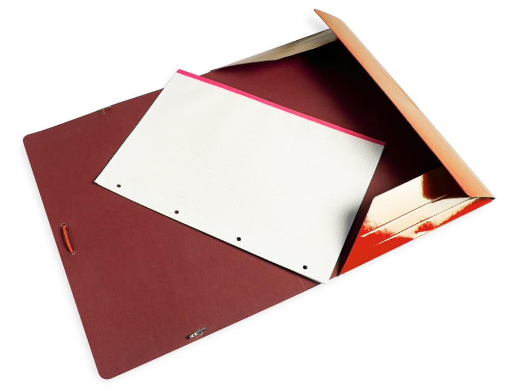 Carpeta liderpapel gomas tres solapas carton plastificado folio colores