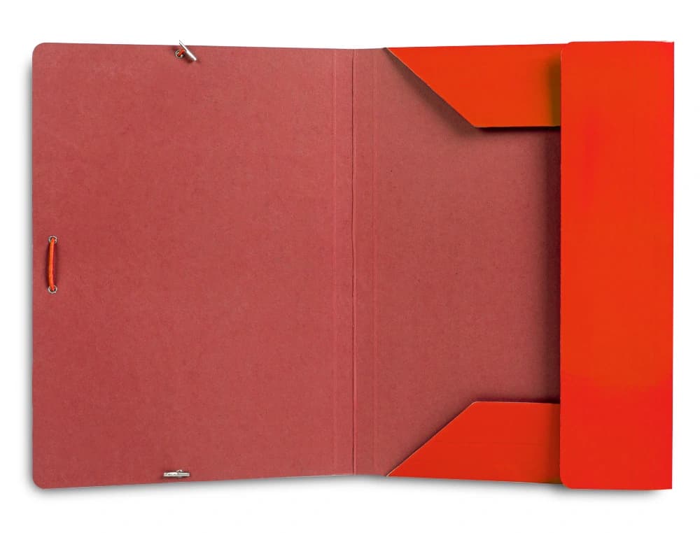 Carpeta liderpapel gomas tres solapas carton plastificado folio colores