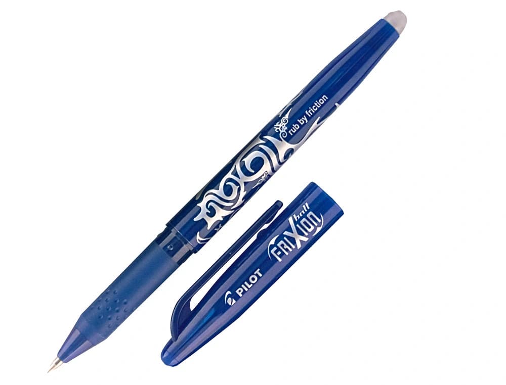 Bolígrafo borrable Pilot FriXion de tinta gel con capuchón – Azul