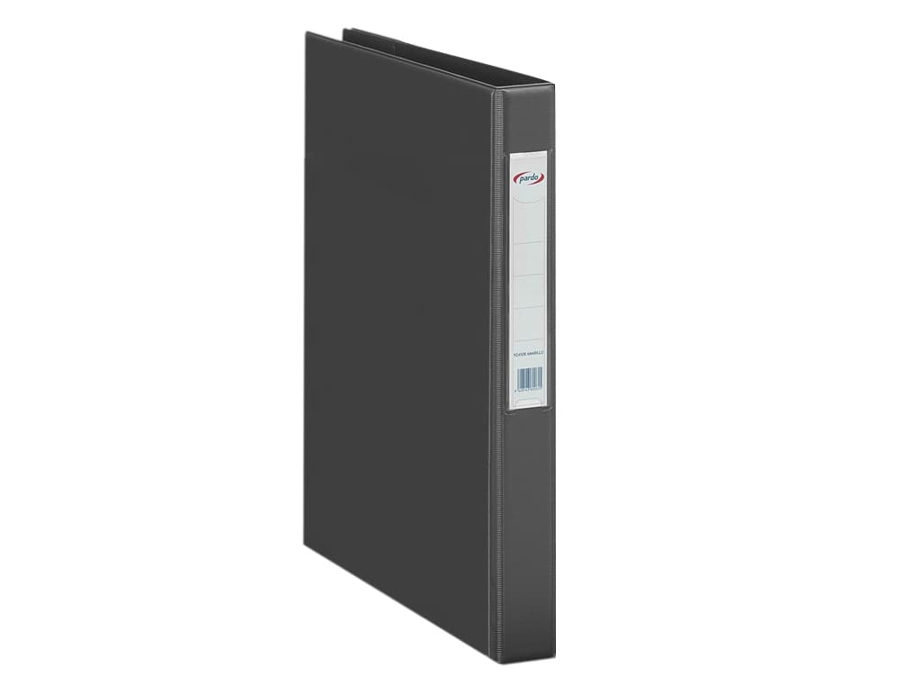 Carpeta 2 anillas 40 mm plastico pardo folio