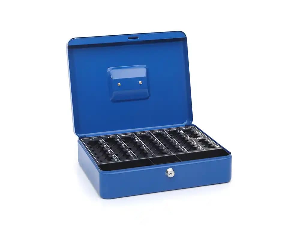 Caja caudales q-connect 12\" 300x240x90 mm con portamonedas