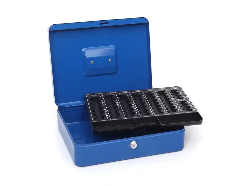 Caja caudales q-connect 12\" 300x240x90 mm con portamonedas
