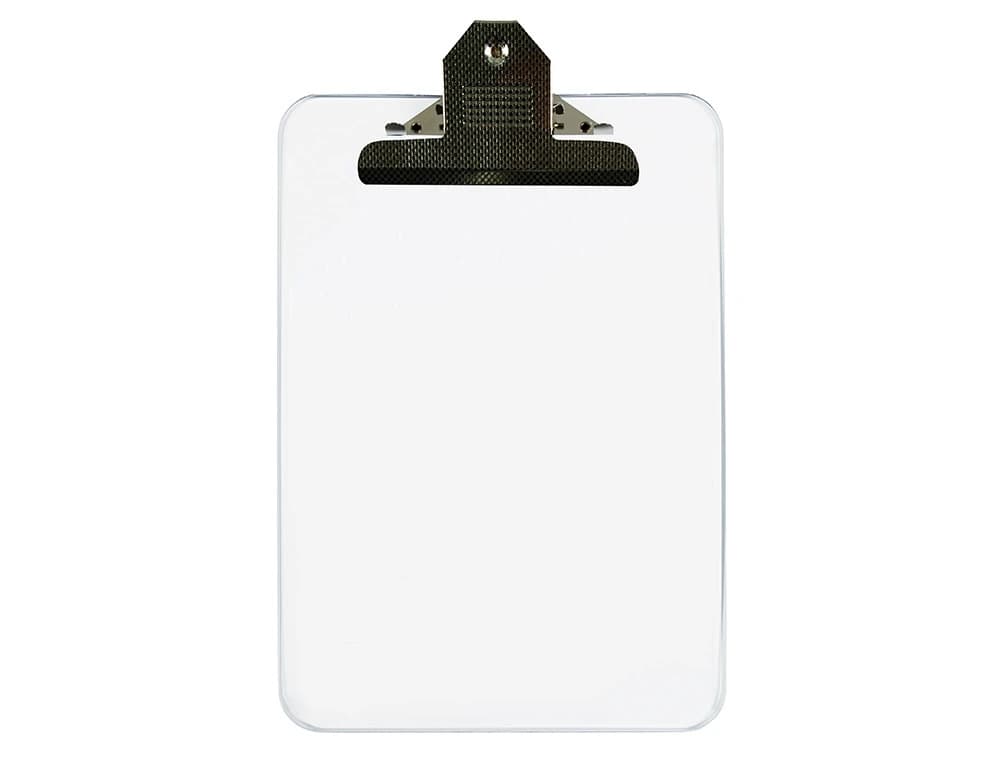 Portanotas q-connect plastico transparente din a4 4 mm