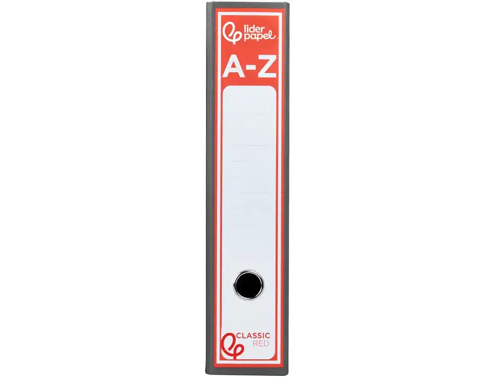 Archivador de palanca liderpapel classic red carton entrecolado sin rado compresor metalico