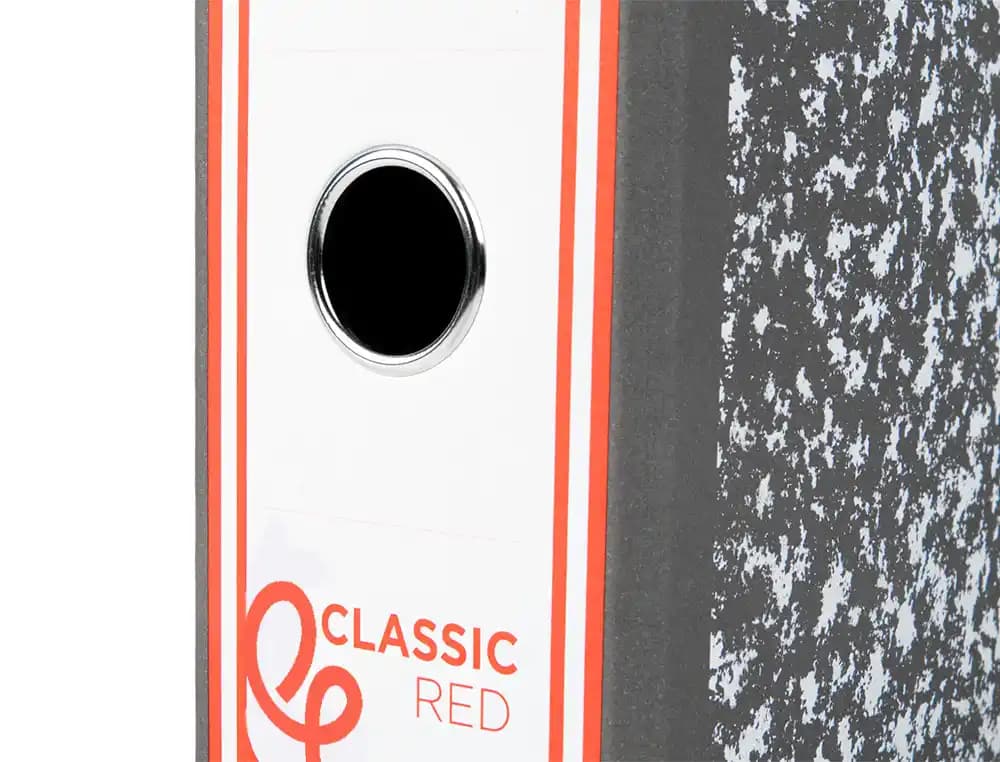 Archivador de palanca liderpapel classic red carton entrecolado sin rado compresor metalico