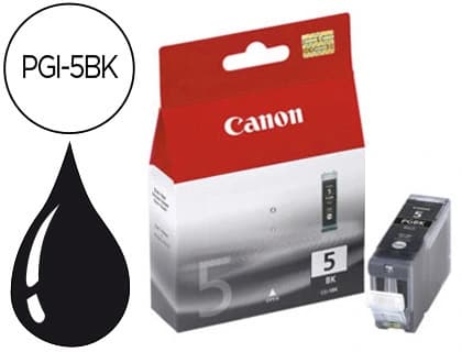 Canon Ink-jet canon ip3300 4200 4300 5200 5200r 5300 mp500 530 600 800 810 ix4000 5000 negragran capacidad pgi-5bk