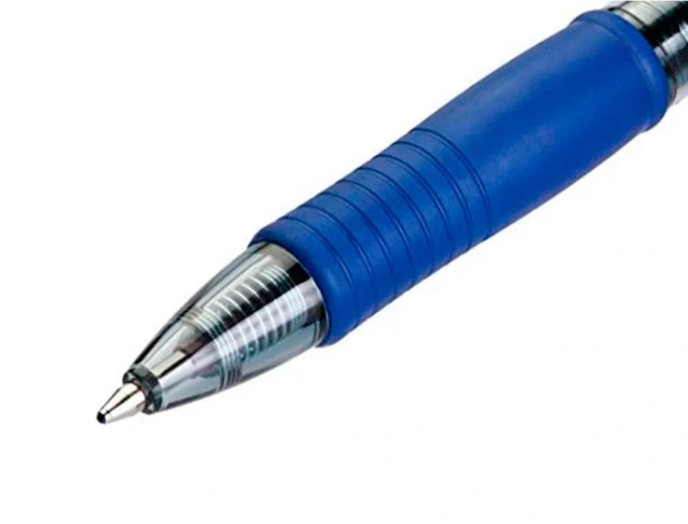 Boligrafo q-connect retractil con sujecion de caucho tinta aceite 0,7 mm