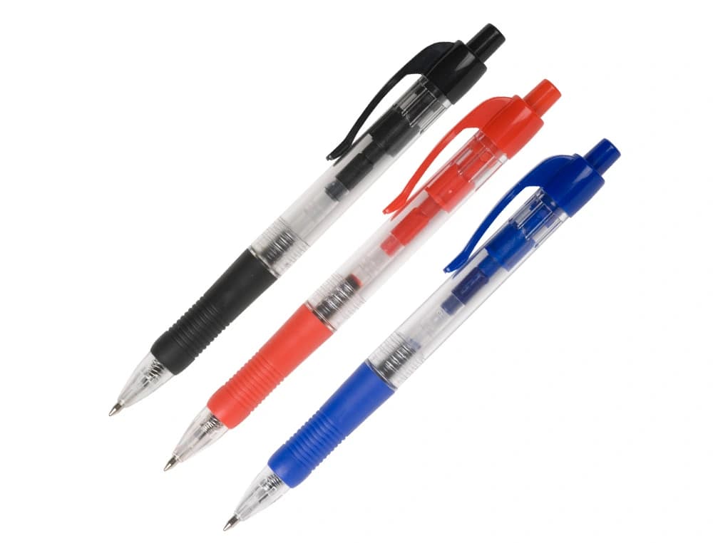 Boligrafo q-connect retractil con sujecion de caucho tinta aceite 0,7 mm