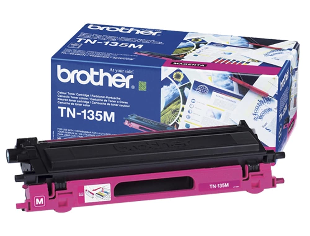Toner brother tn135m hl-4040cn/4050cdn/4070cdw dcp-9040/9045 mfc-9440/9840 magenta -4.000@5%-