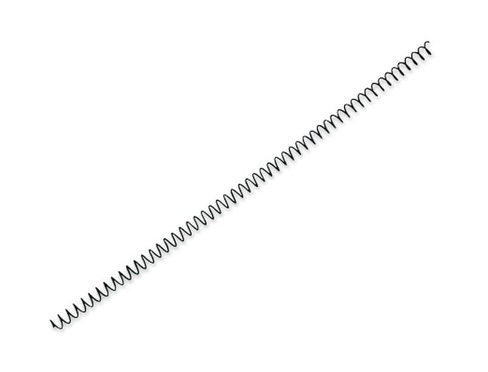 Espiral metalico yosan negro paso 64 5:1 14 mm calibre 1,00 mm