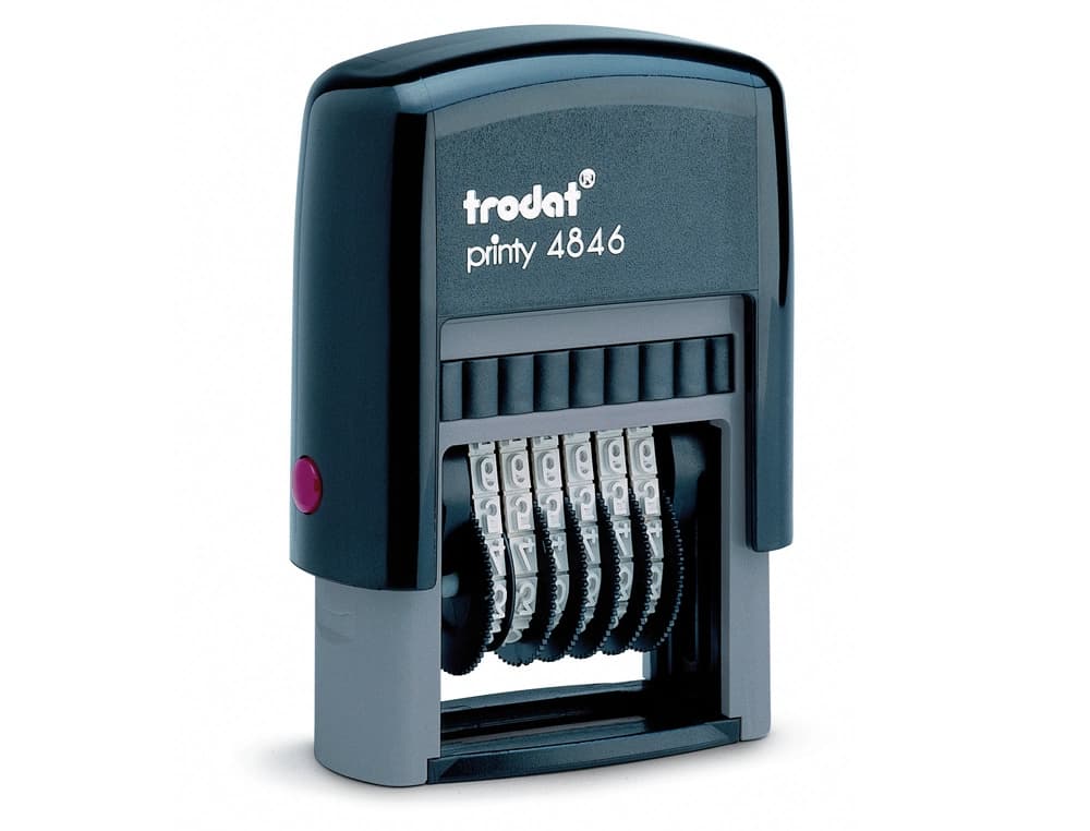 Numerador trodat manual 6 bandas 4 mm