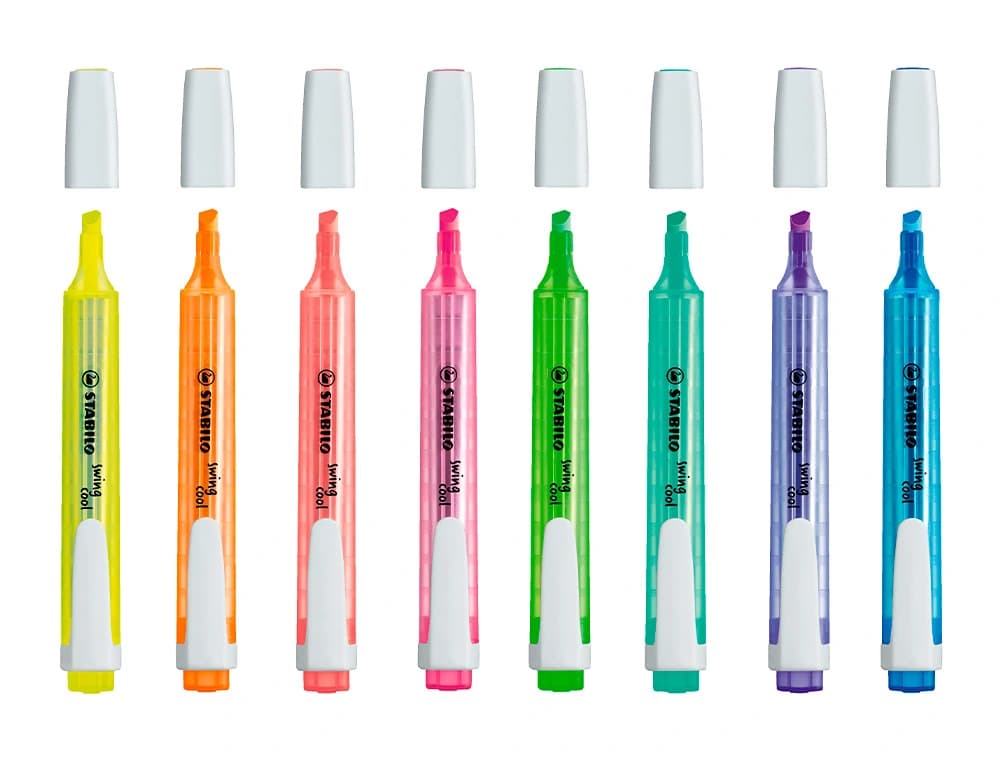 Rotulador stabilo marcador fluorescente swing cool