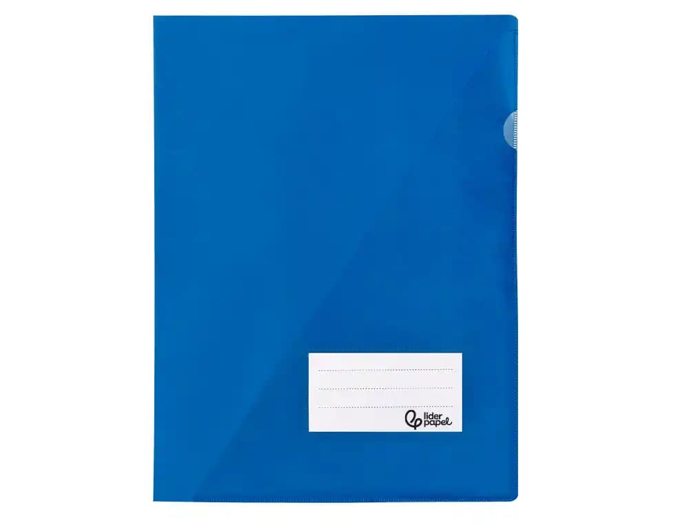 Carpeta liderpapel dossier a4 uñero con tarjetero y solapa interior