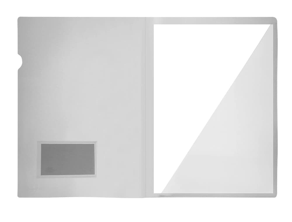 Carpeta liderpapel dossier a4 uñero con tarjetero y solapa interior