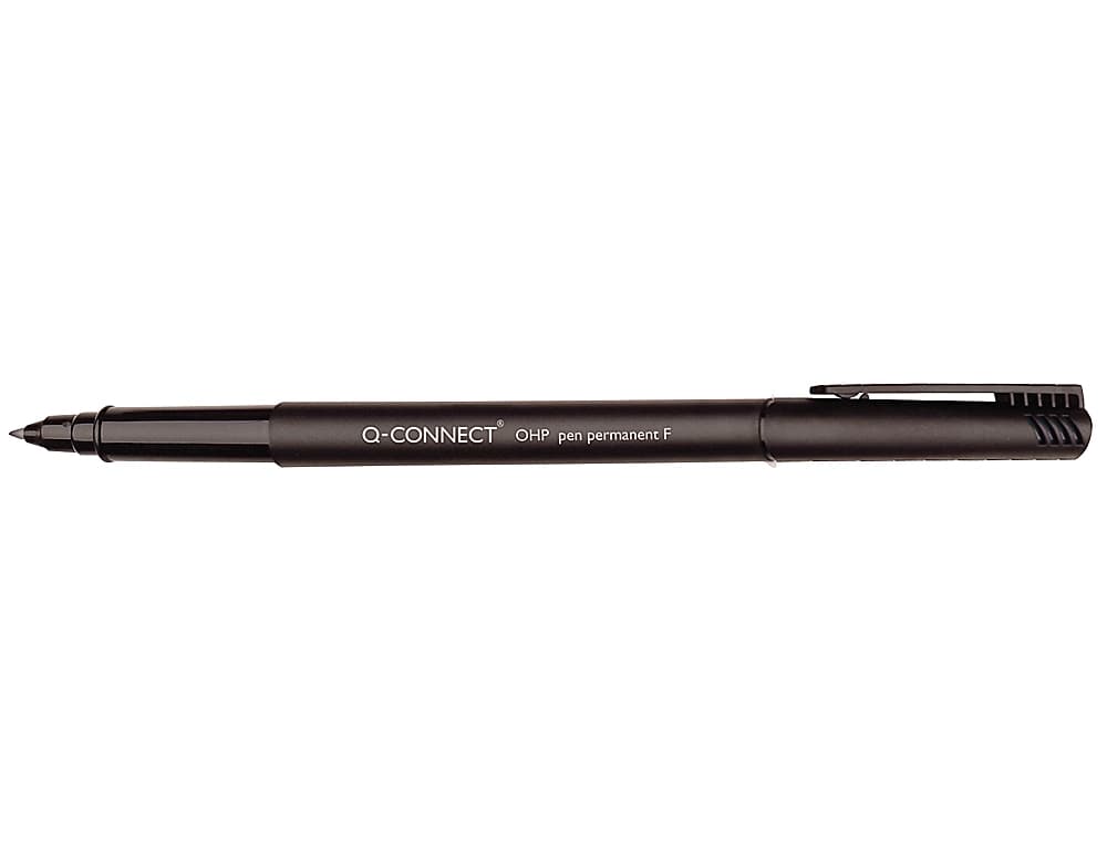 Rotulador q-connect retroproyeccion punta fibra super fina redonda 0.5 mm permanente