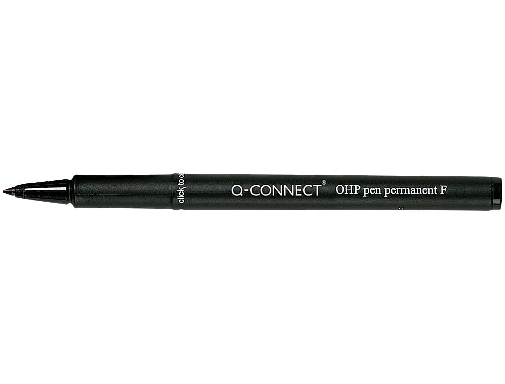 Rotulador q-connect retroproyeccion punta fibra super fina redonda 0.5 mm permanente