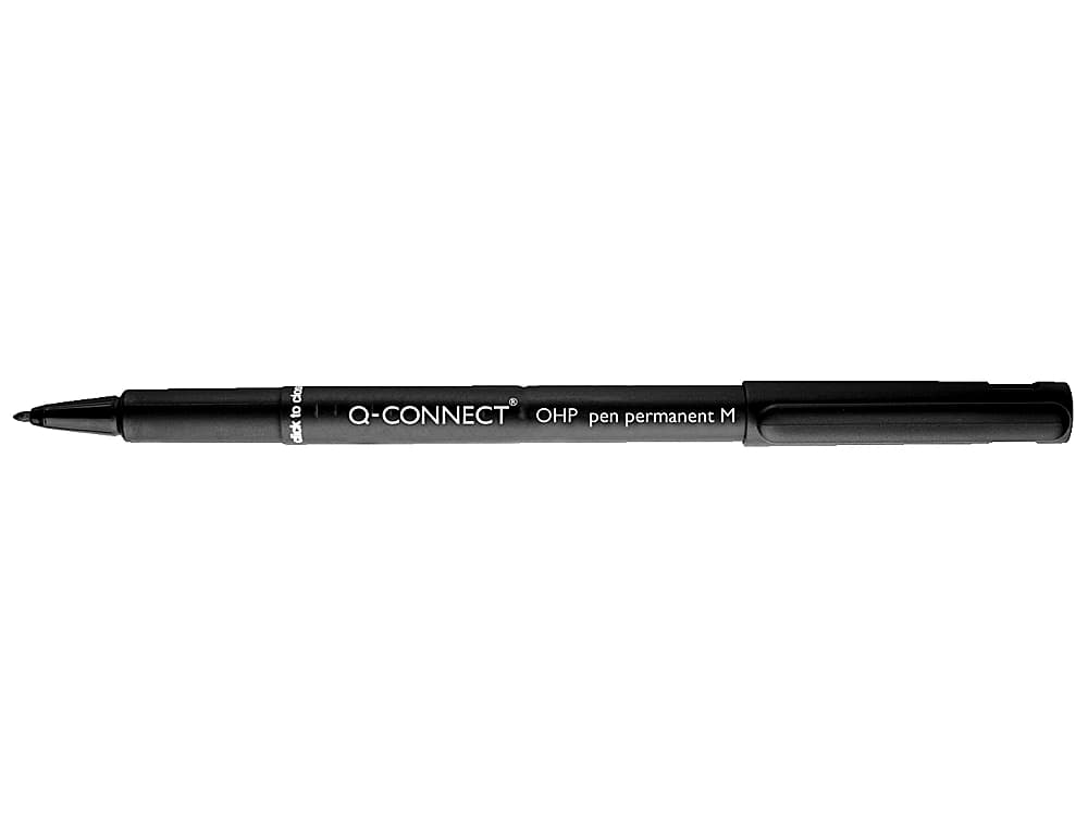 Rotulador q-connect retroproyeccion punta fibra super fina redonda 0.5 mm permanente