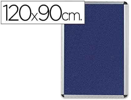 Q-Connect Tablero de anuncios Q-Connect mural grande fieltro azul 120x90 cm