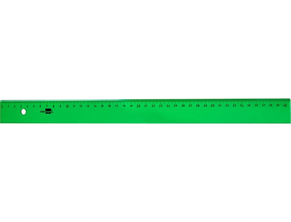 Regla liderpapel 40 cm acrilico verde