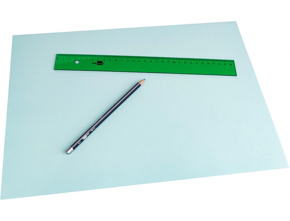 Regla liderpapel 40 cm acrilico verde