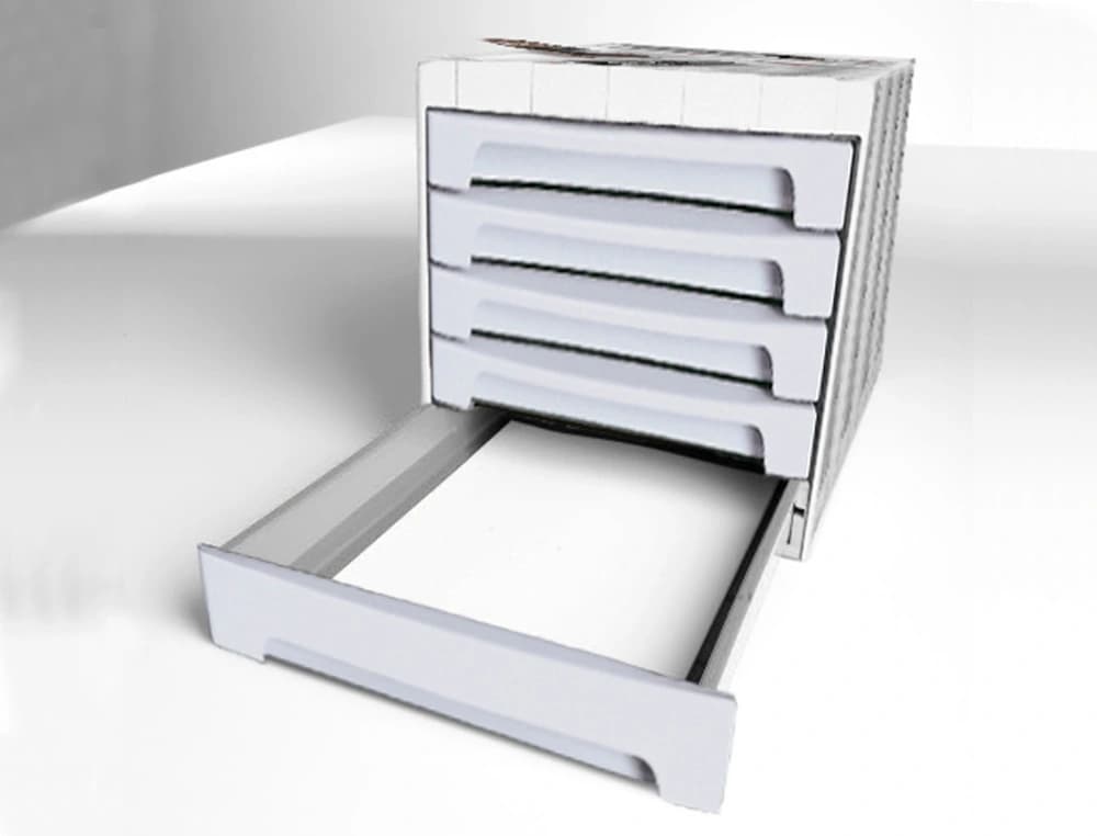 Fichero cajones de sobremesa archivo 2000 305x370x215 mm bandeja superior 5 cajones