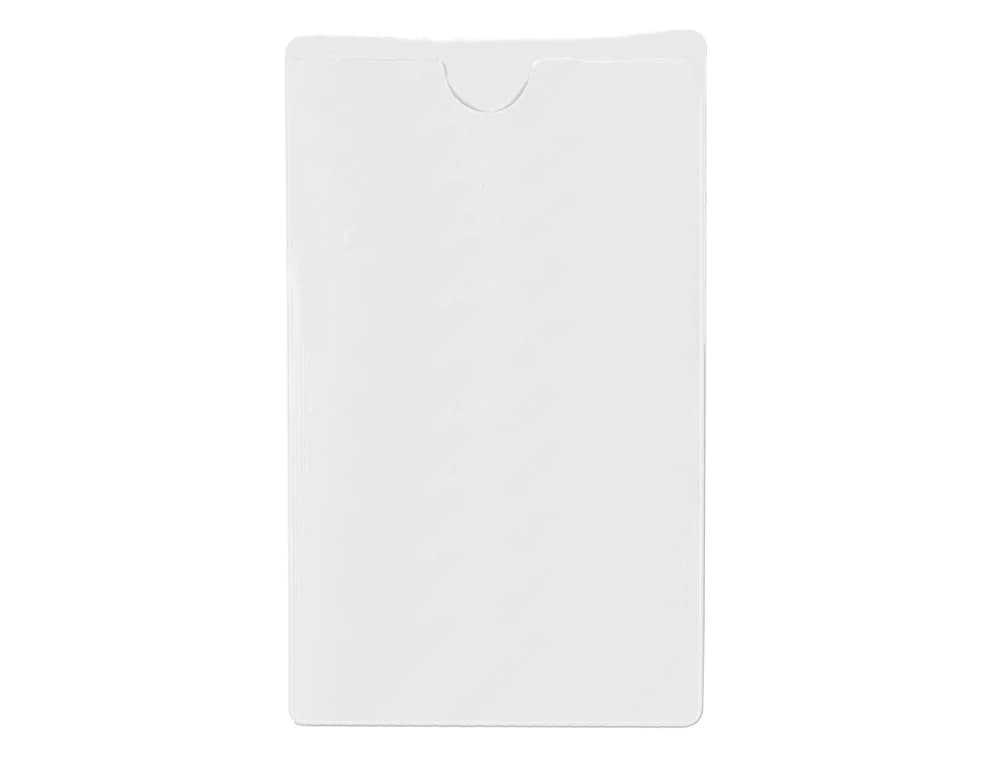 Funda autoadhesiva q-connect para tarjetas de visita 60x95mm pack de 10 unidades