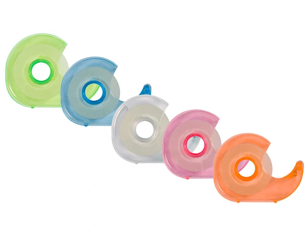 Miniportarrollo q-connect para cinta de 33 mt x 19 mm