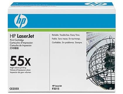 HP Tóner original HP 55X negro para P3015X, 12.500 páginas
