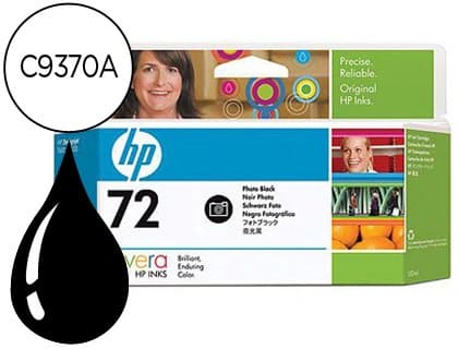 Ink-jet hp 72 negro foto designjet t610/1100 -130ml-