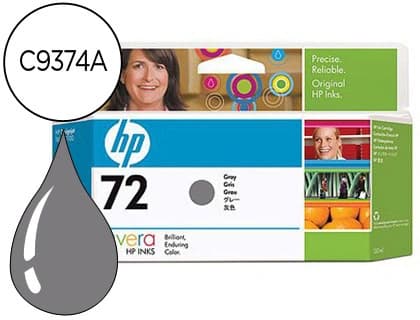 Hp Ink-jet hp 72 gris foto designjet t610/1100 -130ml-