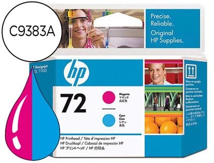 Hp Ink-jet hp 72 cabezal magenta y cian designjet t610/1100