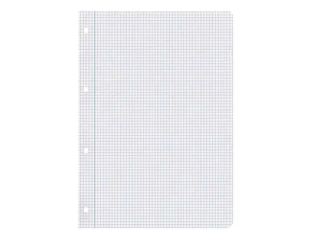 Recambio liderpapel a4 100 hojas 100gr cuadro 4mm con m argen 4 taladros