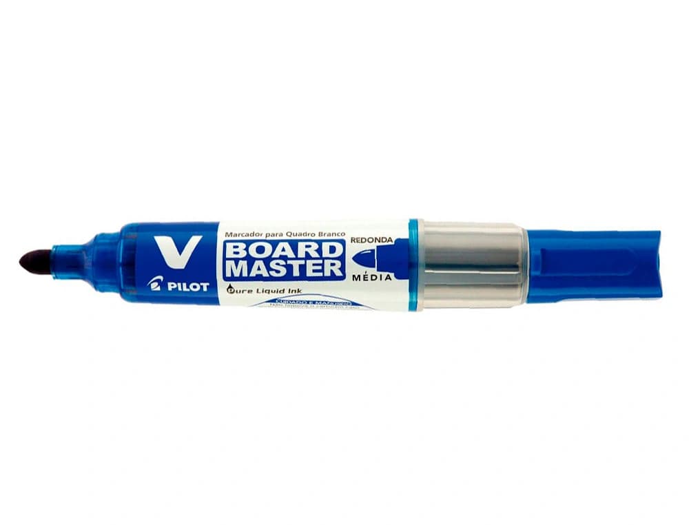 Rotulador para pizarra blanca Pilot V Board Master recargable de tinta líquida, trazo de 2,3 mm – Azul