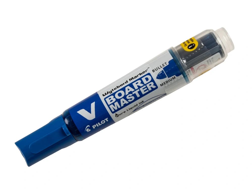 Rotulador para pizarra blanca Pilot V Board Master recargable de tinta líquida, trazo de 2,3 mm – Azul