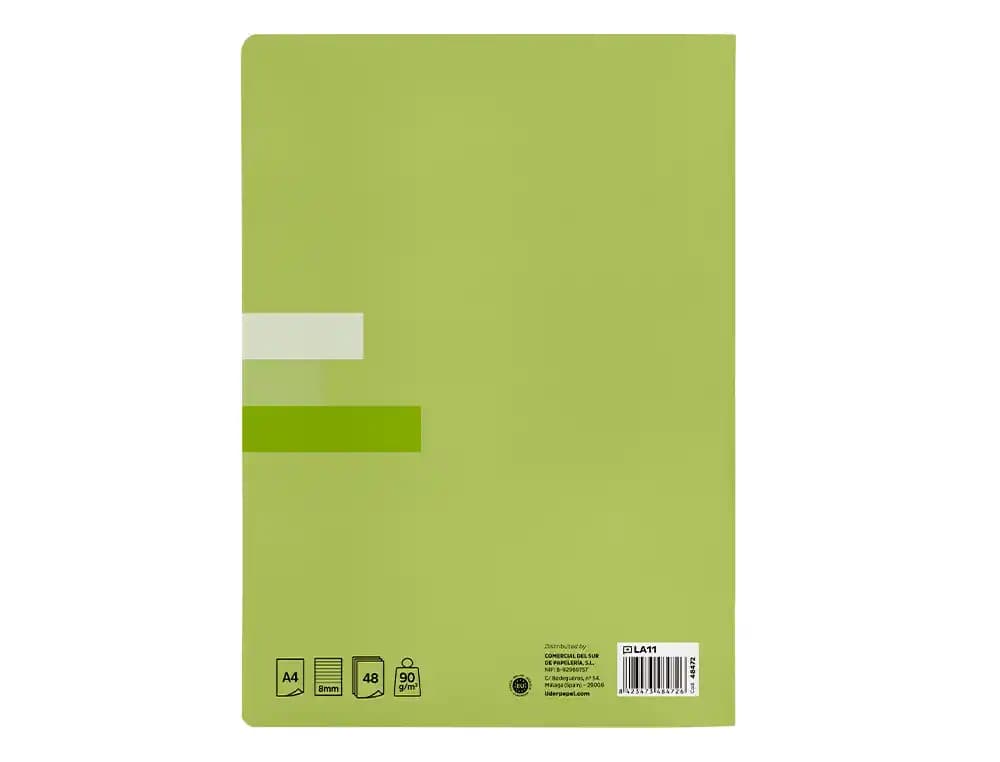 Libreta liderpapel scriptus a4 48 hojas 90gr horizontal con margen