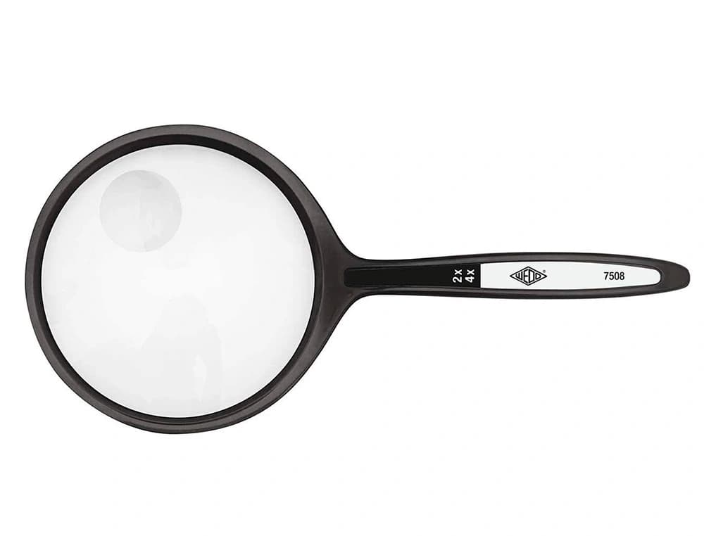 Lupa q-connect cristal bifocal 62 mm mango curvo