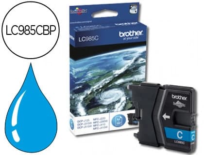 Brother Cartucho de tinta original Brother LC-985C cian para DCP-J125, DCP-J315W, MFC-J265W, MFC-J410 y MFC-J415W