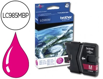 Brother Cartucho de tinta original Brother LC-985M magenta para DCP-J125, DCP-J315W, MFC-J265W, MFC-J410 y MFC-J415W